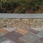 Colonial Wall with Bluestone Cap Detail